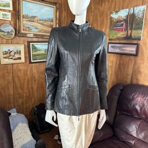 Danier Black Leather Jacket